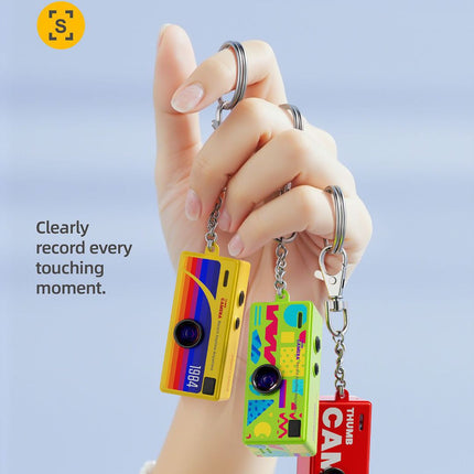 G6 Yellow Ultra-Mini Thumb Camera with 32GB Card, Card Reader & Adapter - HD Instant Pocket-Sized Action Cam for Students & Kids