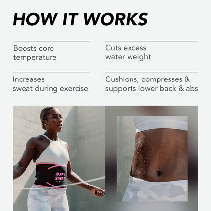 Red Premium Seamless Waist Trimmer and Body Shaper (M Size) - Postpartum Recovery & Fitness Sweat Belt for Lumbar Support