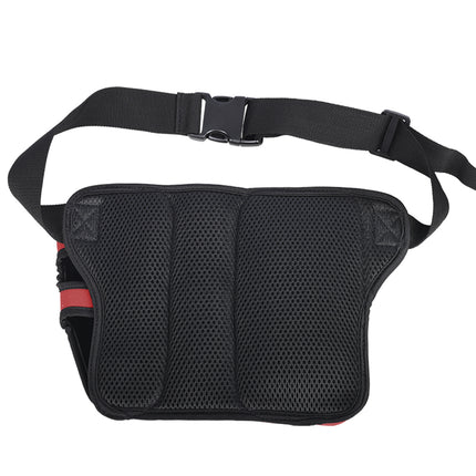 Grey Professional Park Golf Waist Bag - Multi-Functional Accessory Organizer for Dual Ball Storage & Water Bottle Holder