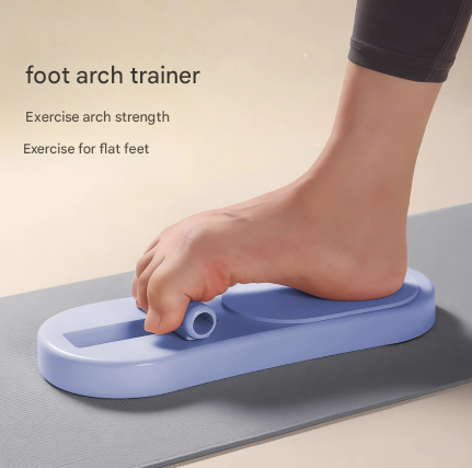 Blue Adjustable Foot Arch Trainer Toe Grip Exerciser Spring Resistance Strengthening Tool for Flat Feet &
