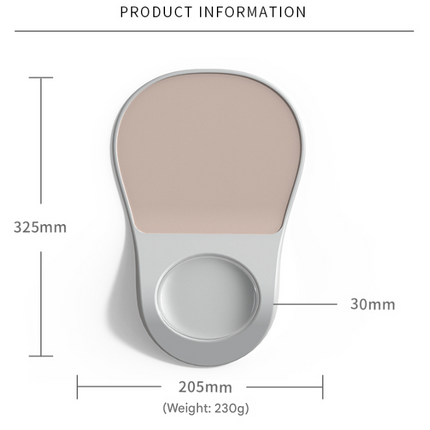 Black Ergonomic Mouse Pad with Wrist Rest Support Soft Silicone Concave Groove Design 32.5cm Non-Slip Mat for Home Office & Gaming