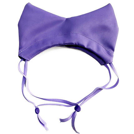Purple Professional 2-Piece Adjustable Waterproof Pet Shower Cap | Ear Protection for Cats and Dogs | Bathing and Swimming Accessory