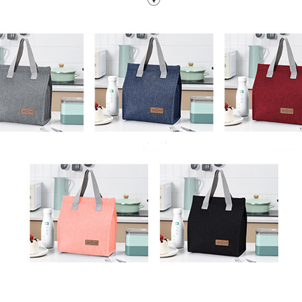 Premium 5-Piece Insulated Lunch Bag Set | Thermal Bento Tote with Aluminum Foil Lining | Portable Cooler Bag for Students and Office