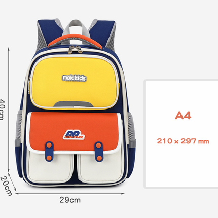 Pink-green Lightweight Kids School Backpack | Large Capacity Multi-Pocket Travel Bag | Ergonomic Primary Student Daypack
