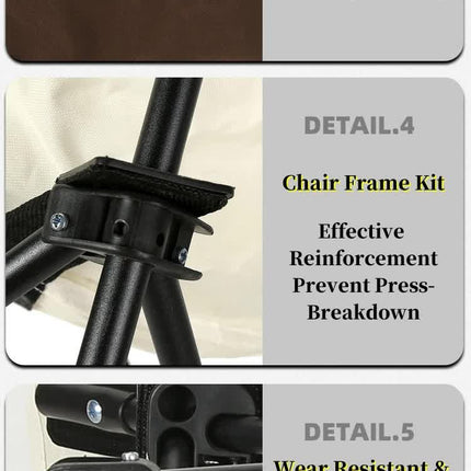 Green Outdoor Folding Camping Chair - Portable Lounge Chair, Lightweight Beach Chair, Fishing Stool, and Picnic Seat, Perfect for Outdoor Adventures