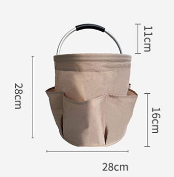 Navy Blue 17L Collapsible Handheld Storage Bucket Multi-Pocket Portable Camping & Picnic Basket – product detail