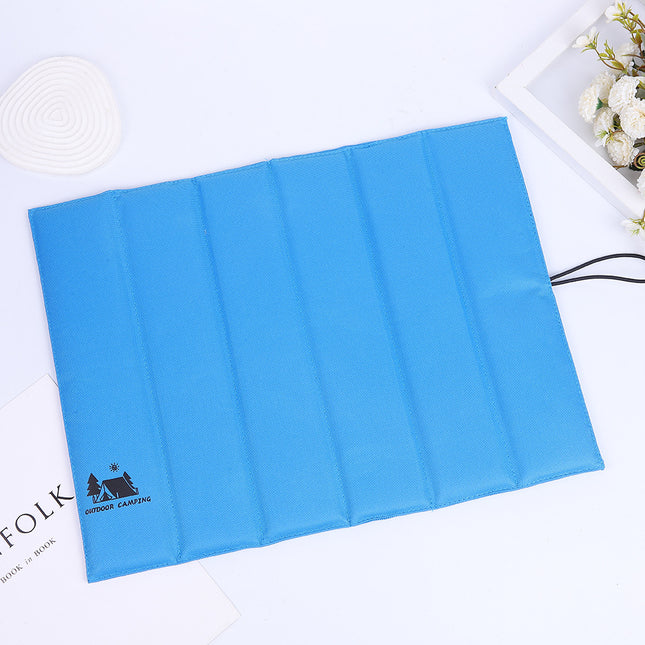 3PCS Blue Portable Outdoor Folding Seat Cushion