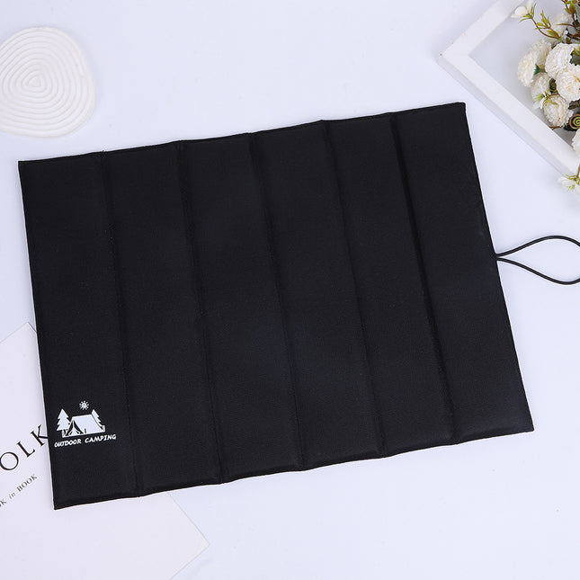 3PCS Black Portable Outdoor Folding Seat Cushion