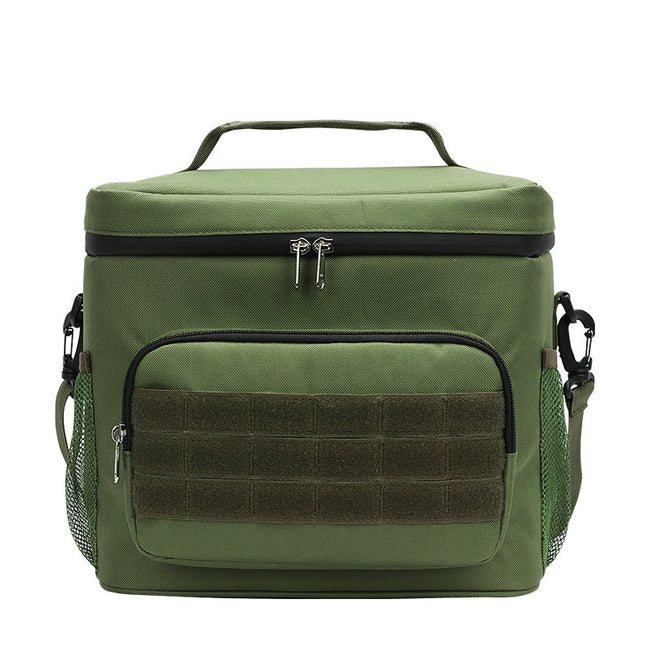 Green Tactical Insulated Camouflage Lunch Bag Large Capacity Waterproof Oxford Cooler Portable Thermal Meal