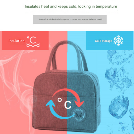 Grey Portable Insulated Lunch Bag for Kids & Adults | Cute Panda Thermal Bento Tote | Lightweight Water-Resistant Meal Prep Bag
