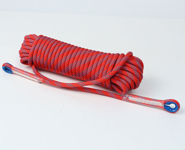 Red 10mm Double Hook Climbing Rope Set