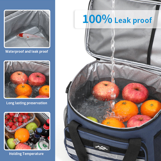Black Versatile Large-Capacity Picnic Insulated Bag – product detail