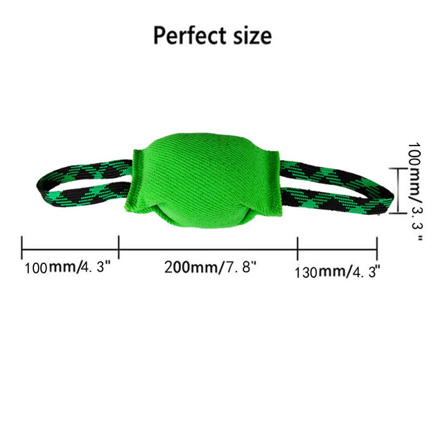 Black Durable Dog Tug Toy with 2 Handles – product detail