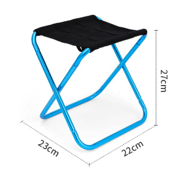 Small Blue Ultralight Portable Folding Camping Stool