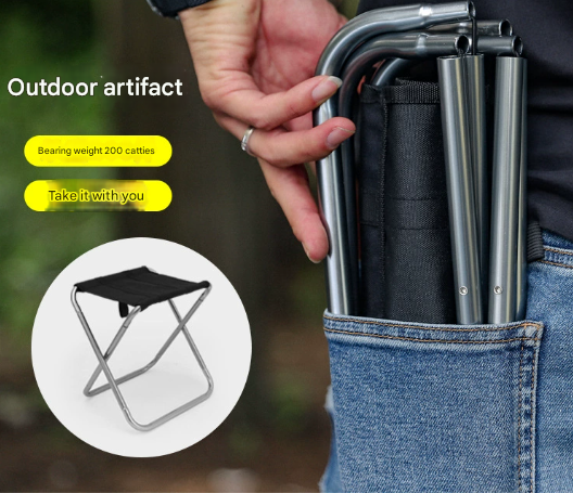 Small Blue Ultralight Portable Folding Camping Stool – product detail