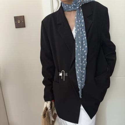 2 Pcs Brown Fruit Pattern Rose Flower Thin Scarf – Elegant and Versatile Neck Wrap for Women