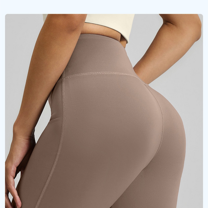 M Coffee High-Waisted Flared Yoga Pants – Sculpting & Slimming Fitness Leggings