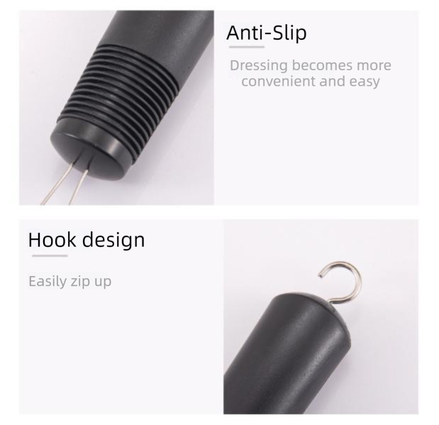 2 Pcs Grey Dressing Aid Tool Button & Zipper Assistant for Elderly and People with Limited Mobility – product detail