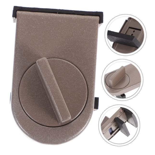 3 Pcs Brown Window Lock & Door Limiting Device Multi-Functional No-Drill Safety Lock for Sliding Windows – product detail