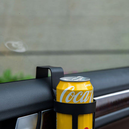 White Car Cup Holder – Universal Vehicle Drink Organizer, Portable Beverage Rack (Set of 4)