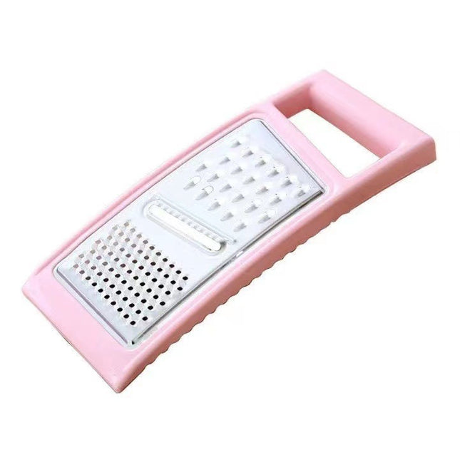 2 Pcs Pink Multi-Functional Vegetable Slicer Stainless Steel Grater for Shredding Slicing & Dicing