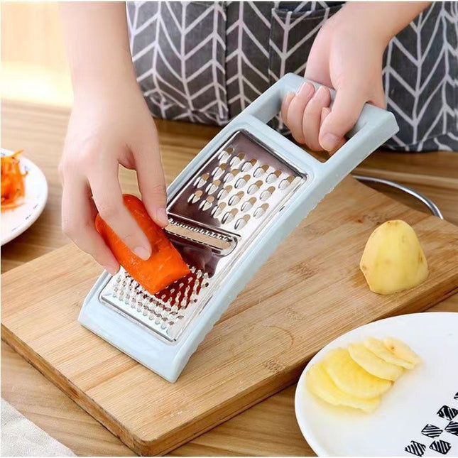 2 Pcs Pink Multi-Functional Vegetable Slicer Stainless Steel Grater for Shredding Slicing & Dicing – product detail