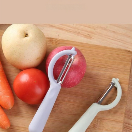 2 Pcs Dark Grey Multi-Functional Vegetable & Fruit Peeler – Stainless Steel Blade with Ergonomic PP Handle (60g)