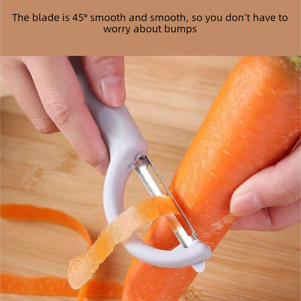 2 Pcs Dark Grey Multi-Functional Vegetable & Fruit Peeler – Stainless Steel Blade with Ergonomic PP Handle (60g)