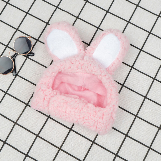 2 Pcs Pink Adorable Bunny Ears Cat Hat