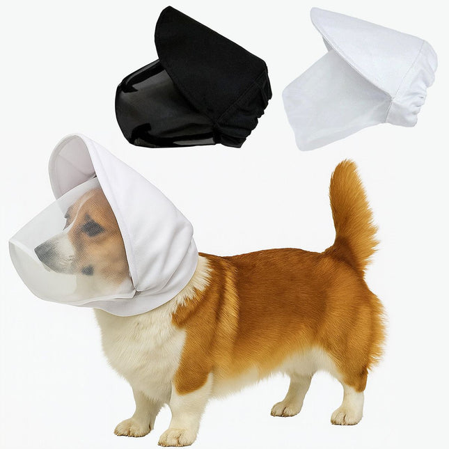 Size L Black Mesh Net Hood for Dogs – product detail