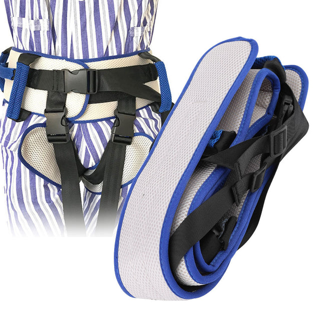 Size S Blue Rehabilitation Support Waist Belt Gait Assistance & Transfer Aid for Elderly Post-Stroke and