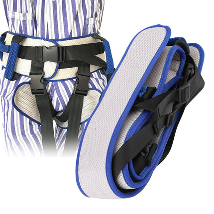 Size L Blue Rehabilitation Support Waist Belt – Gait Assistance & Transfer Aid for Elderly, Post-Stroke, and Mobility-Impaired Users