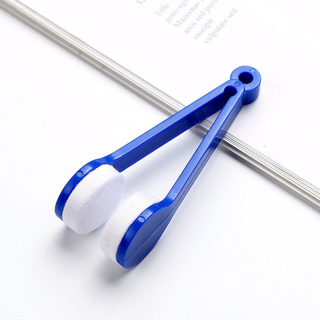 10 Pcs Blue Portable Eyeglass Cleaning Clip