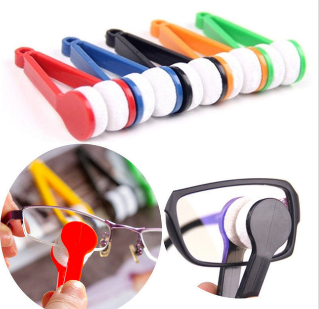 10 Pcs Color mixing Portable Eyeglass Cleaning Clip