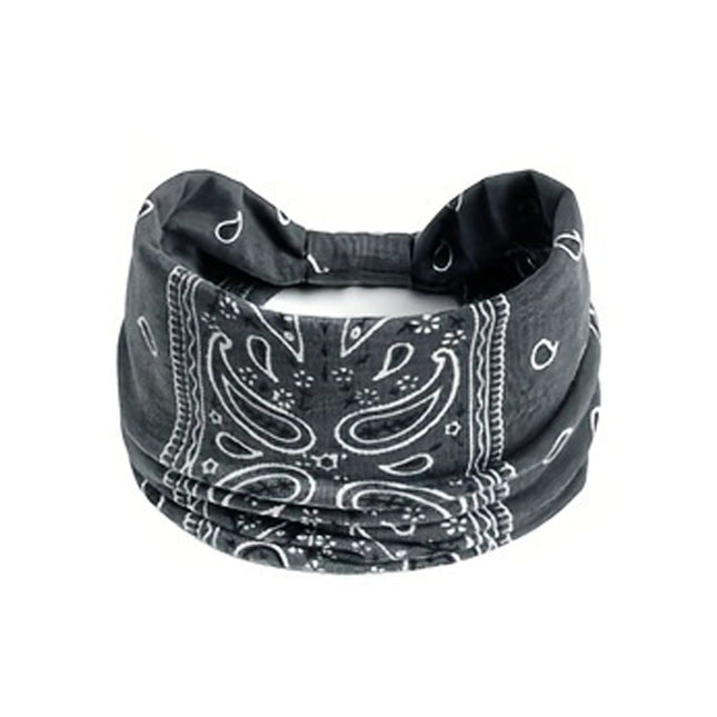 Grey Bohemian Yoga Headband Elastic Sweat-Wicking Hairband for Women V888-ELOSUNG47164