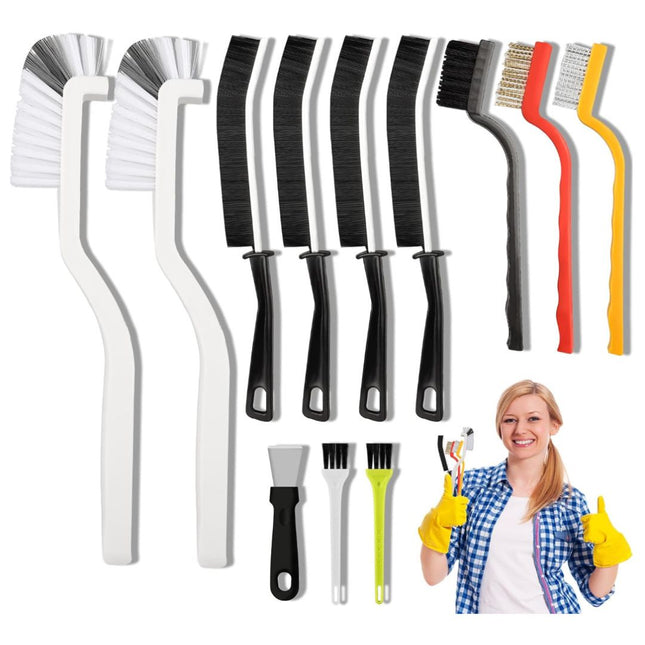 Set A Multi-Use Heavy-Duty Cleaning Brush Set