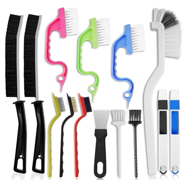Set A Multi-Use Heavy-Duty Cleaning Brush Set
