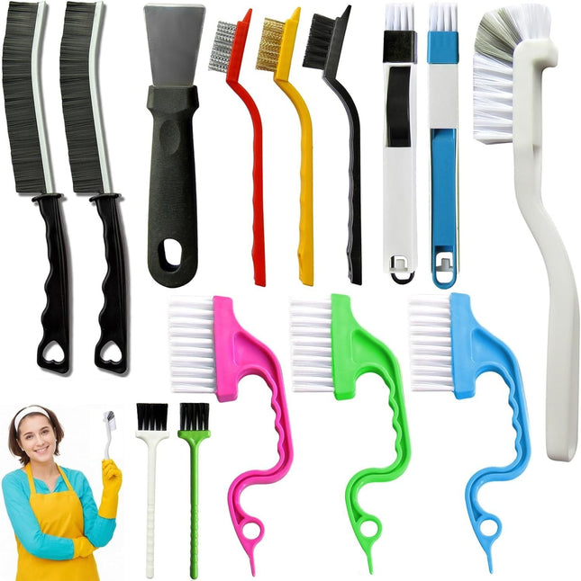 Set B Multi-Use Heavy-Duty Cleaning Brush Set