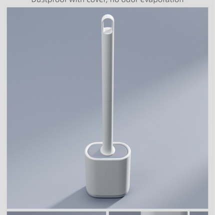 Black Wall-Mountable Toilet Brush Set – Soft-Tip 360° Cleaning System