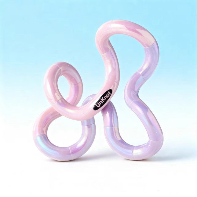 Light Purple Thermochromic Twist Toy Sensory Stress-Relief Fidget Tool (TPU Plus Thermochromic Gel)