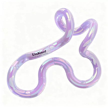 Light Purple Thermochromic Twist Toy – Sensory Stress-Relief Fidget Tool (TPU + Thermochromic Gel)