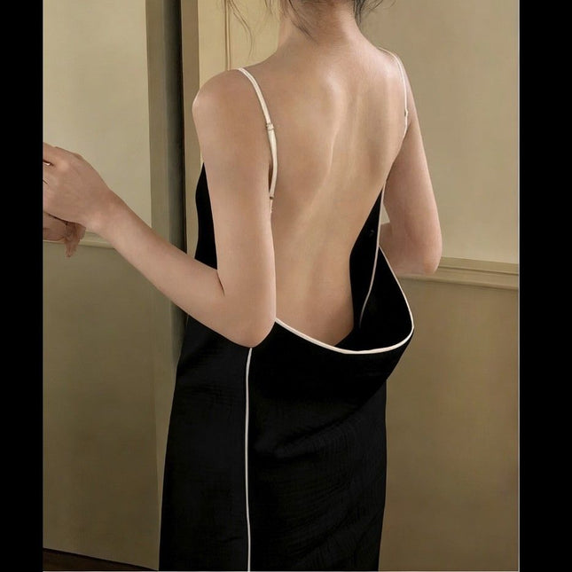 Black Linen-Feel Cotton Gauze Bath Wrap – product detail
