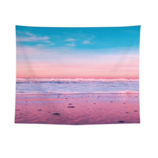 Colorful seaside scene Wall Tapestry V888-ELOSUNG47219
