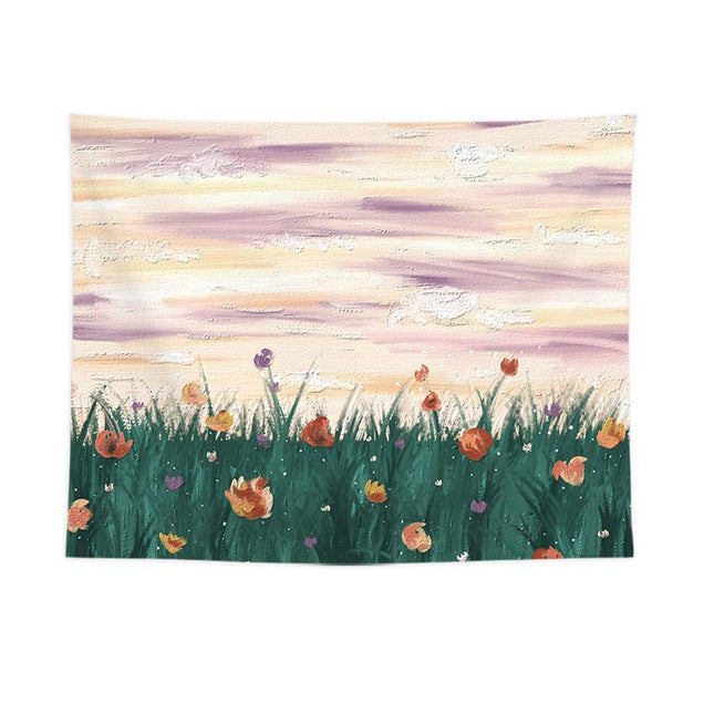 Grassland Sunset Design Wall Tapestry V888-ELOSUNG47221