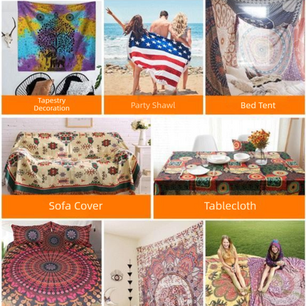 Grassland Sunset Design Wall Tapestry 200x150cm - Soft Plush Fabric Hanging for Bedroom, Living Room, Dorm Decor - Includes Mounting Kit for Easy Installation