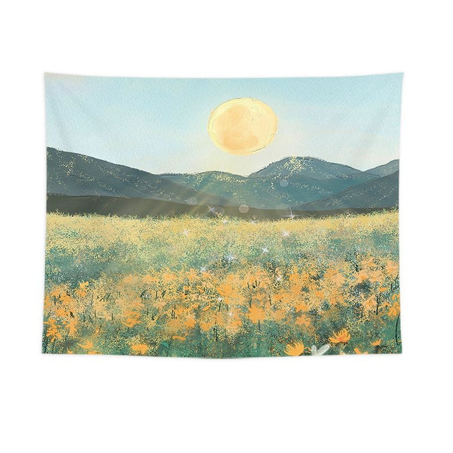 Sun and Flower Motifs Wall Tapestry V888-ELOSUNG47223