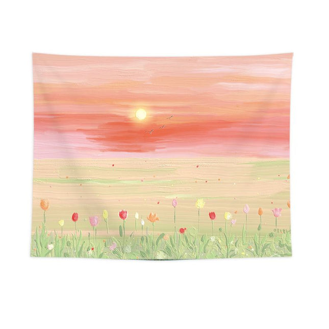 Morning Glory and Dawn Pattern Wall Tapestry V888-ELOSUNG47224