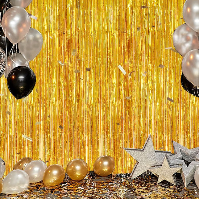 10 Pcs Rose gold Shiny Tinsel Foil Fringe – product detail