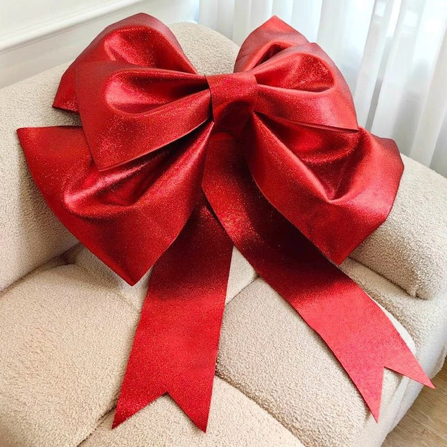 Red EVA Glitter Bow Decoration DIY Kit