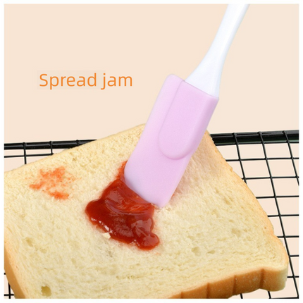 7 Pcs Red Detachable Silicone Spatula - Food Grade Heat Resistant Baking Scraper for Cream, Jam & Batter - Easy Clean Kitchen Tool for Home Bakers & Cooking Enthusiasts